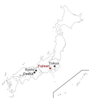 Dove si trova il Monte Fuji in Giappone