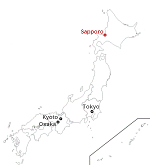 Dove si trova Sapporo in Giappone