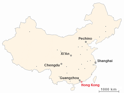 Dove si trova Hong Kong in Cina