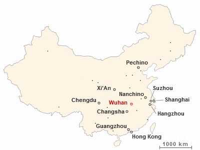 Dove si trova Wuhan in Cina