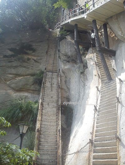Cina, Shaanxi, Huashan, Sentiero del soldato