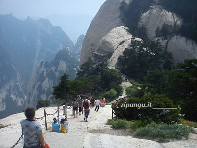 Huashan (Monte Hua): panorama Cina: Monte Huashan, verso la Cima Meridionale