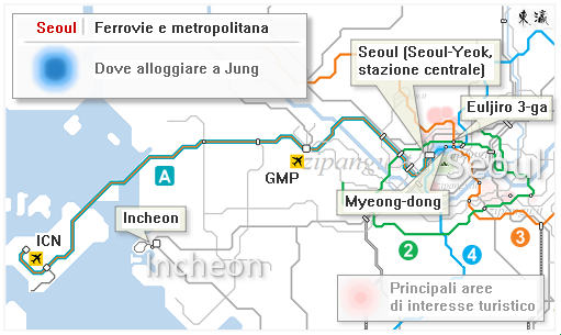 Seoul, dove dormire a Jung: mappa dei migliori quartieri dove pernottare