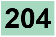 Simbolo della Linea di autobus 204