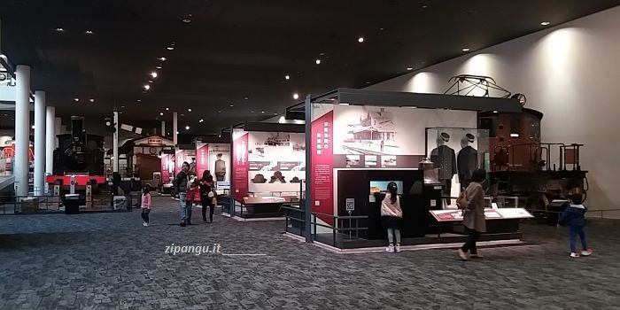 Museo Ferroviario di Kyoto, pannelli esplicativi sulla storia della ferrovia in Giappone