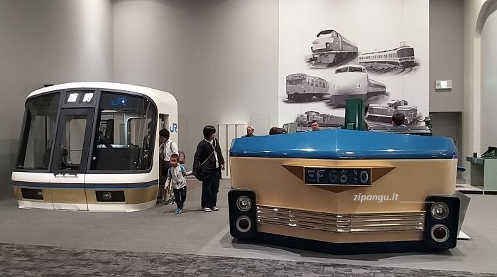 Cosa vedere a Kyoto con i bambini: Museo della Ferrovia di Kyoto; cabine di guida; molto interessanti per i bambini