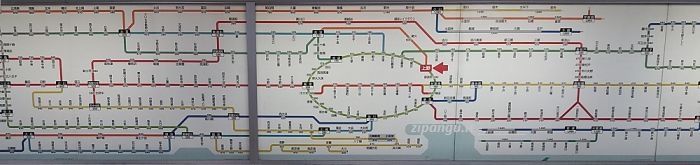 Linea Yamanote nella mappa della ferrovia urbana (rete JR)
