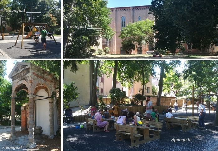 Dove dormire a Venezia con i bambini: Cannaregio, Parco Savorgnan (area giochi per bambini); vicino al parco sono molti alberghi